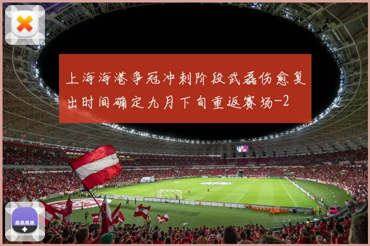 上海海港争冠冲刺阶段武磊伤愈复出时间确定九月下旬重返赛场